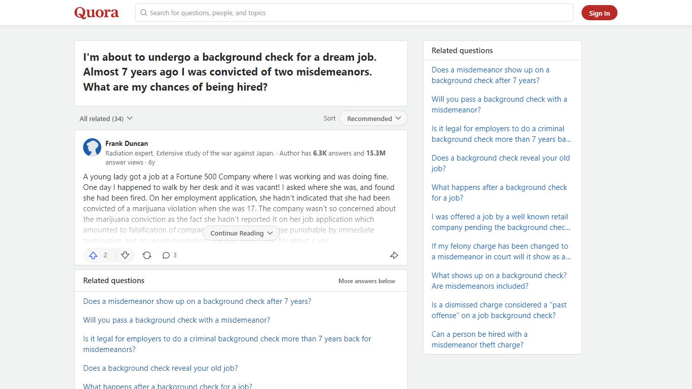 I'm about to undergo a background check for a dream job. Almost 7 years ...